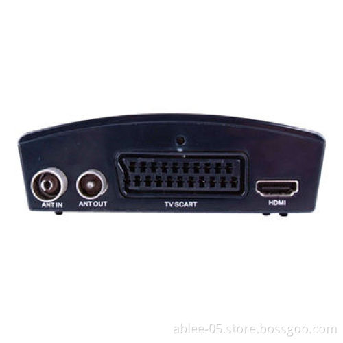 Smart Plastic DVB-T SD TV Box Decoder, Supports Multi-language OSD